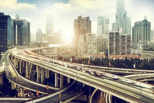 Shanghai viaduct — Stockfoto