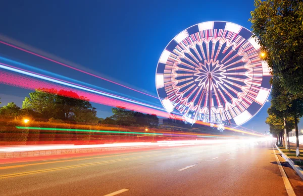 Ferris Wheel v noci — Stock fotografie