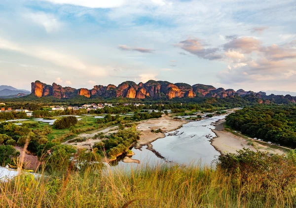 Luchtfoto griezelig landschap — Stockfoto