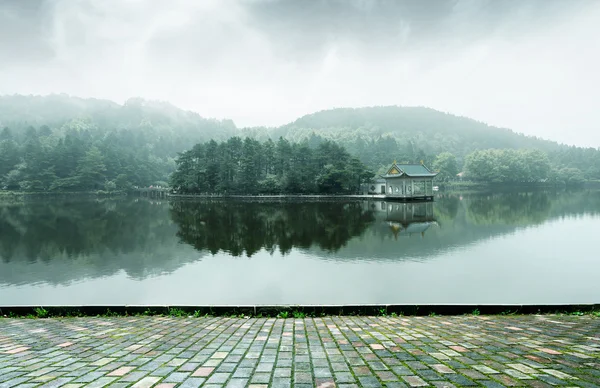 高山湖風景 — ストック写真
