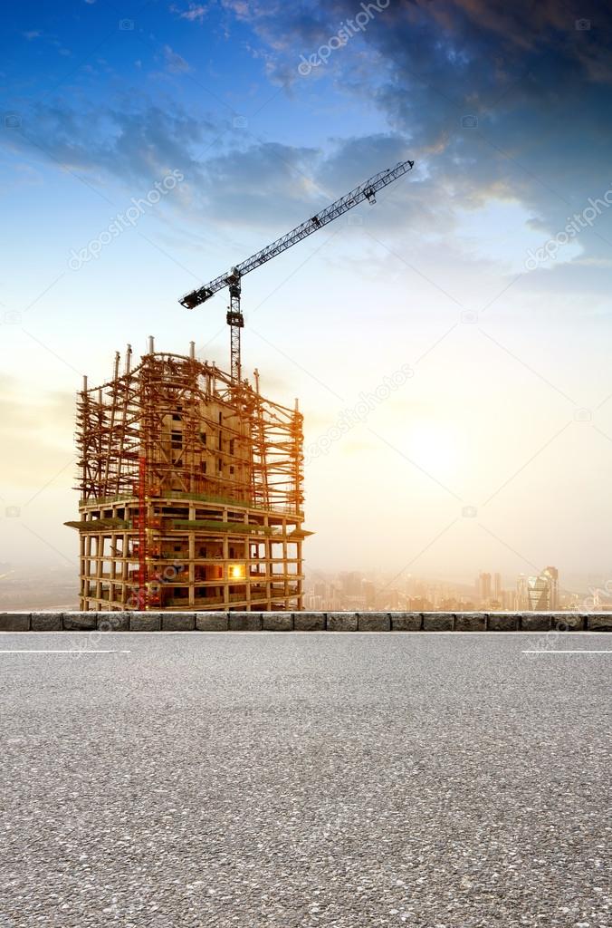 High-rise construction sites