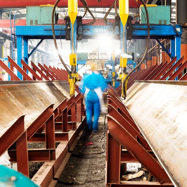 Fábrica de processamento de aço — Fotografia de Stock
