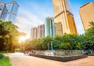 Çin Guangzhou gökdelen