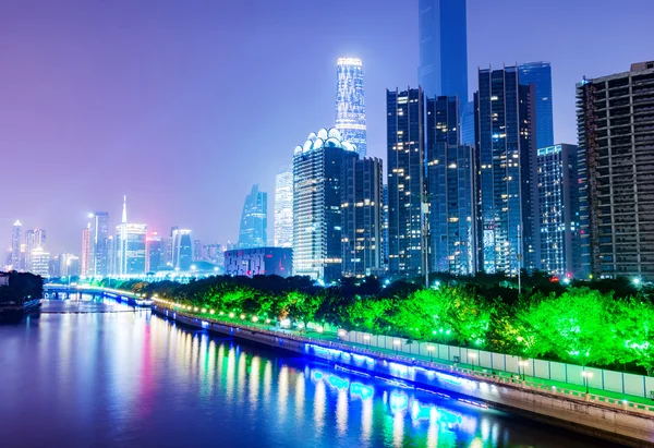 Çin Guangzhou gece — Stok fotoğraf