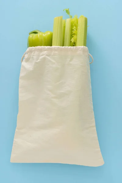 Entrega Alimentos Saludables Fondo Comida Vegetariana Vegana Bolsas Papel Vegetales — Foto de Stock