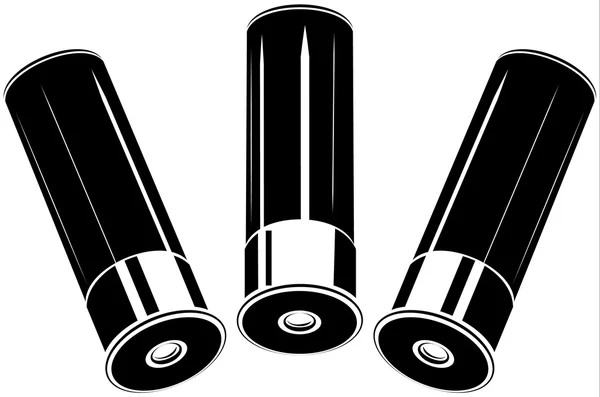 Vector espingarda shell calibre 12 —  Vetores de Stock