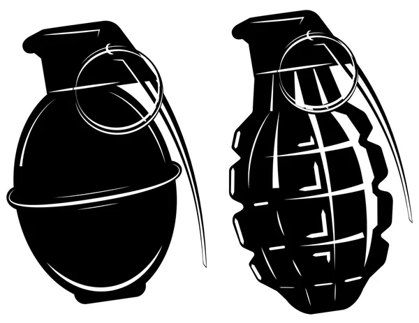 Hand grenade, bomb explosion, weapons army weapon — Stock Vector