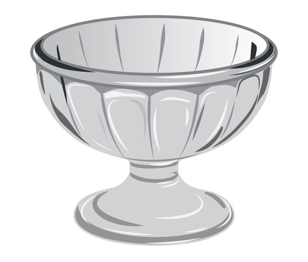 Стеклянная ваза для десертов или сладостей
