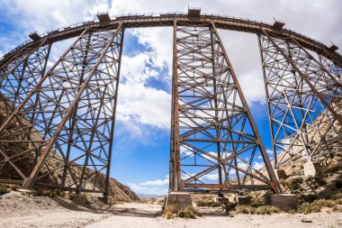 La Polvorilla Viyadüğü kuzeybatı Arjantin