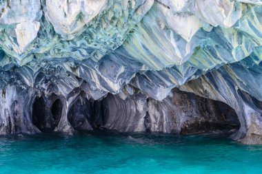 Marble Caves of lake General Carrera (Chile) clipart