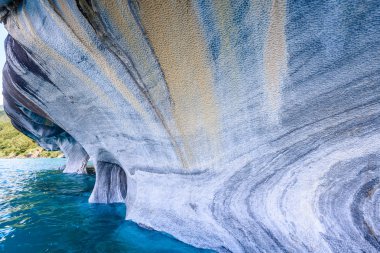 Marble Caves of lake General Carrera (Chile) clipart
