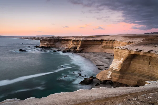 Monumento Natural 'La Portada' ao pôr do sol, Antofagasta (Chile ) — Fotografia de Stock