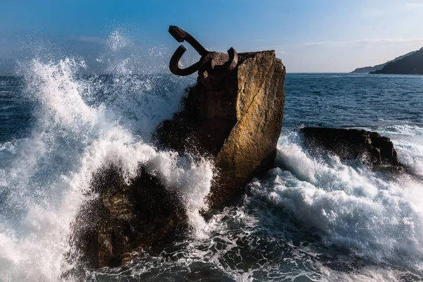 Skulpturen Comb Wind Donostia San Sebastian Spanien — Stockfoto