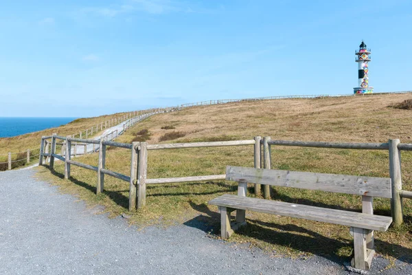 Ajo Burnu Deniz Feneri Cantabria Spanya — Stok fotoğraf