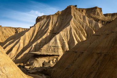 Bardenas Reales 'teki Çorak Topraklar, Navarre, İspanya