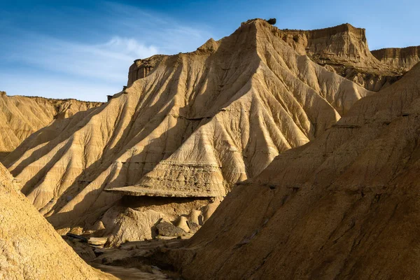 西班牙纳瓦拉Bardenas Reales的荒地 — 图库照片