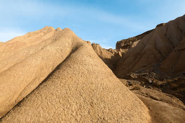 Ερημότοποι Στο Bardenas Reales Ναβάρα Ισπανία — Φωτογραφία Αρχείου