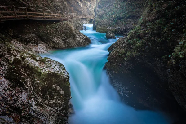 Gola Del Vintgar Vicino Bled Slovenia — Foto Stock