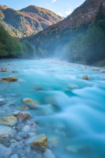 Slovenya Daki Soca Nehri — Stok fotoğraf