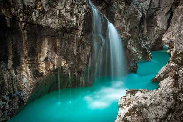 Gran Desfiladero Soca Eslovenia — Foto de Stock
