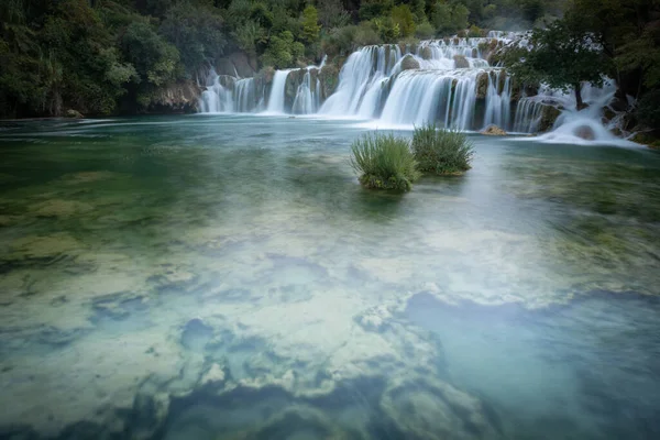 Vodopády Národním Parku Krka Chorvatsko — Stock fotografie