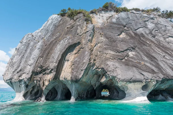 Catedral Mármol Del Lago General Carrera Patagonia Chilena — Foto de Stock