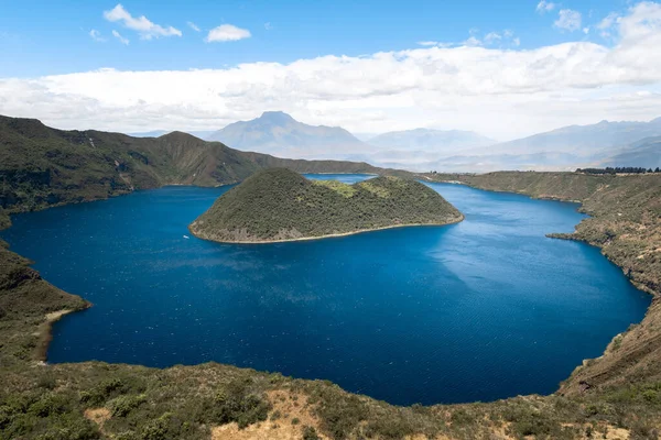 Jezioro Krateru Cuicocha Rezerwat Cotacachi Cayapas Ekwador — Zdjęcie stockowe