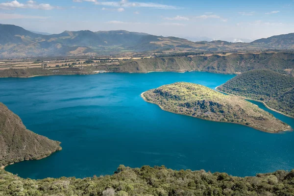 Lago Del Cráter Cuicocha Reserva Cotacachi Cayapas Ecuador — Foto de Stock