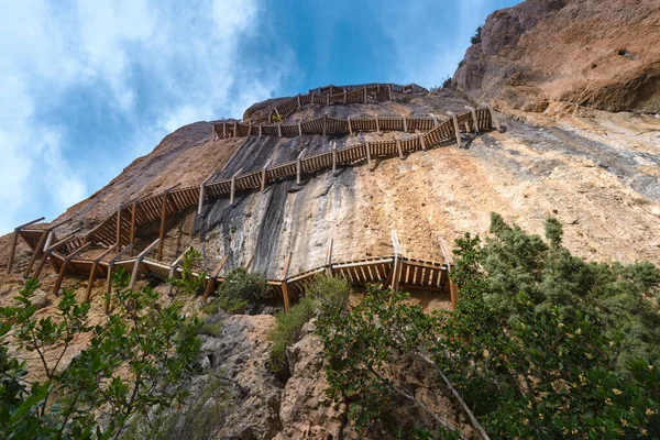 Voetpad Montfalco Provincie Huesca Spanje — Stockfoto