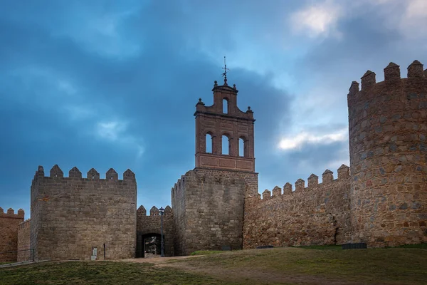 Middelalderlig Bymur Bygget Romansk Stil Avila Spanien - Stock-foto