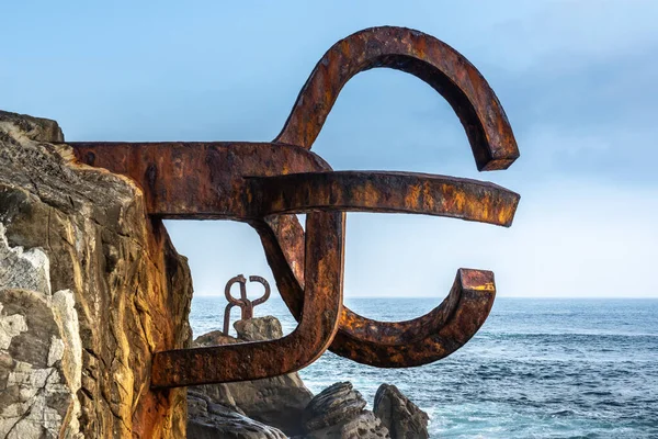 Skulpturen Comb Wind Donostia San Sebastian Spanien — Stockfoto