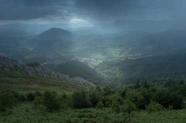 Aramaio valley in Basque Country, Spain clipart