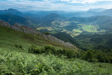 Aramaio valley in Basque Country, Spain clipart