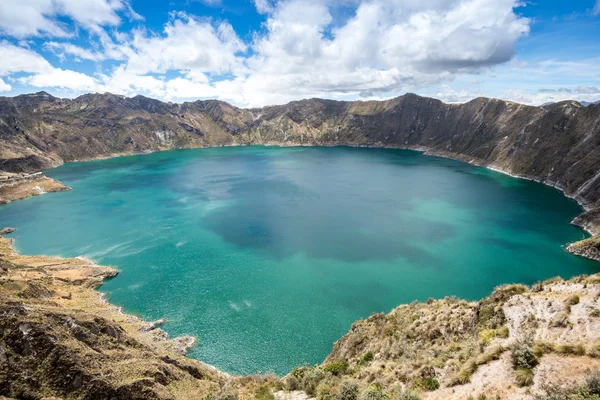 Lago del cráter Quilotoa, Ecuador — Foto de Stock