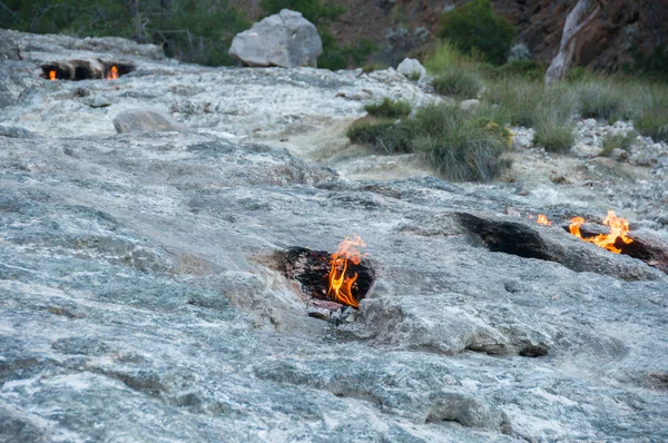 Mont Chimère, flammes éternelles dans l'ancienne Lycie (Turquie) ) — Photo