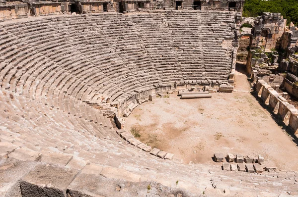 Ancient amphitheater in Myra, Turkey — Stock Photo, Image