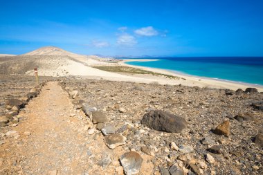 GR 131, long-distance footpath in Fuerteventura (Spain) clipart