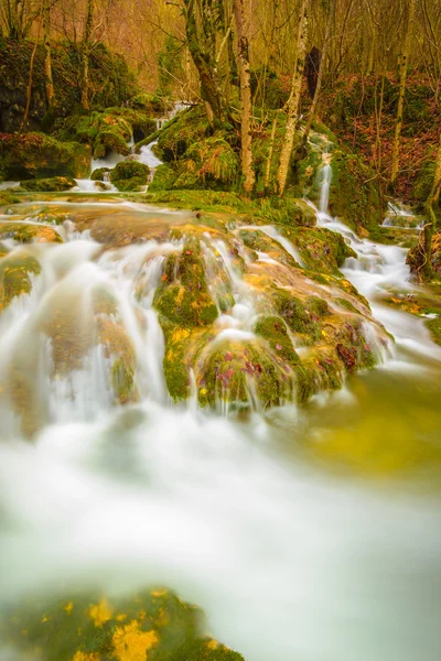 Waterfalls at Entzia mountain range (Spain) — Stock Photo, Image