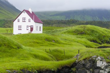 Kasaba Arnarstapi Snaefellsnes Yarımadası'nda, İzlanda