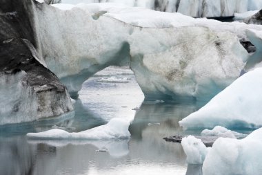 Buzdağları Jokulsarlon buzul Lagoon, İzlanda