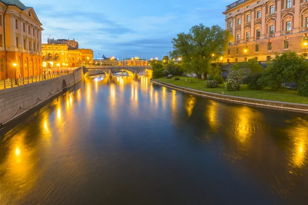 Sommerabendpanorama der Altstadt von Stockholm, Schweden — Stockfoto