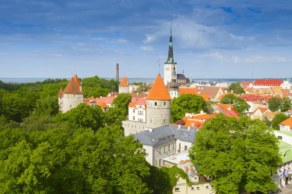 Pohled z Patkuli vyhlídkové plošiny, Tallinn, Estonsko — Stock fotografie