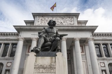 Statue of Velazquez in Prado museum, Madrid (Spain) clipart