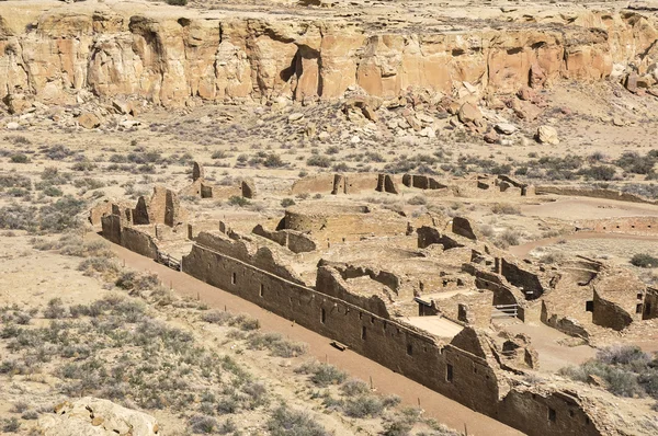 Chetro Ketl ruïnes, Chaco Canyon, New Mexico (VS) — Stockfoto