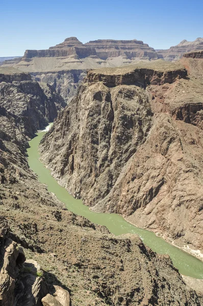 Coloradofloden från platån point, south rim, arizona — Stockfoto