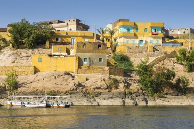 Nubian geleneksel köy, göl Nasır, Mısır