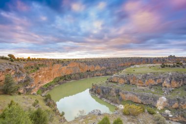 Duraton Canyon Natural Park in Segovia, Spain clipart