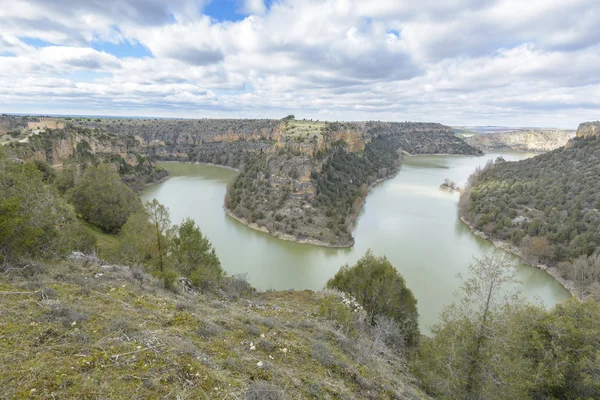 Duraton Canyon natuurpark in Segovia, Spanje — Stockfoto