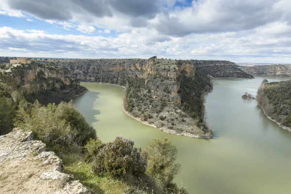 Duraton Canyon natuurpark in Segovia, Spanje — Stockfoto
