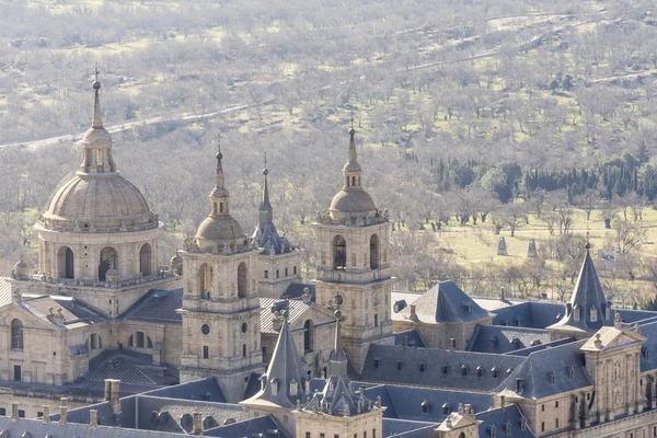 王立修道院のサン Lorenzo ・ デ ・ エル ・ エスコリアル、マドリード市 (スペイン) — ストック写真